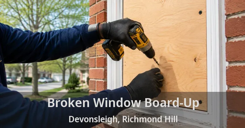 Broken Window Board-Up Devonsleigh, Richmond Hill - ON