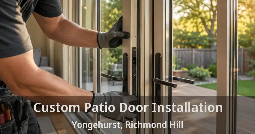 Custom Patio Door Installation Yongehurst, Richmond Hill - ON