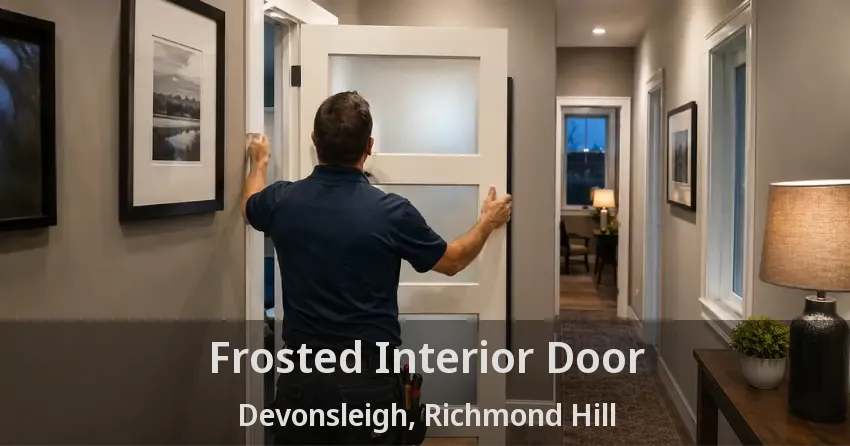 Frosted Interior Door Devonsleigh, Richmond Hill - ON