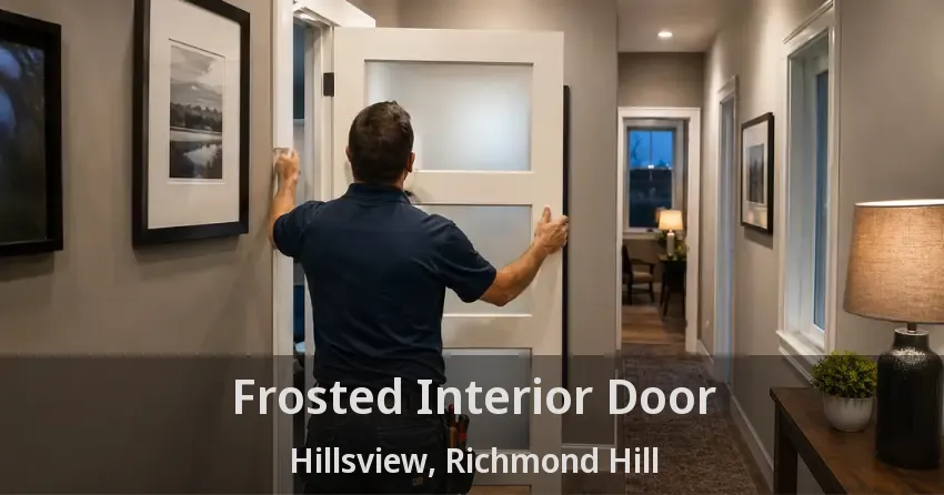 Frosted Interior Door Hillsview, Richmond Hill - ON