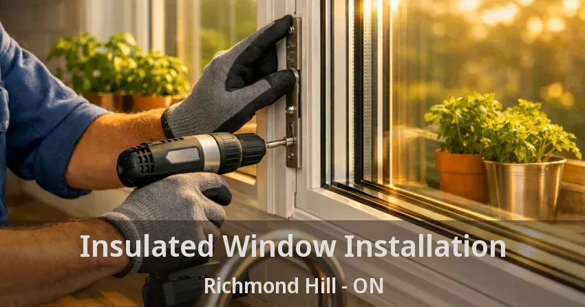 Insulated Window Installation Richmond Hill - ON
