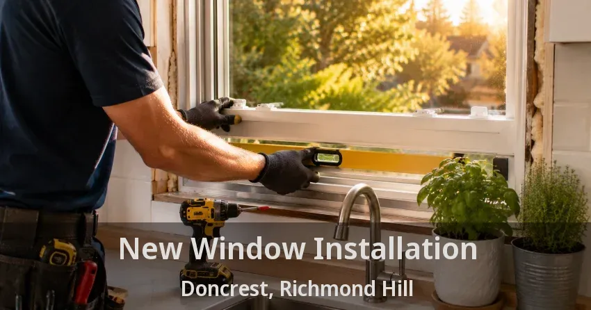 New Window Installation Doncrest, Richmond Hill - ON