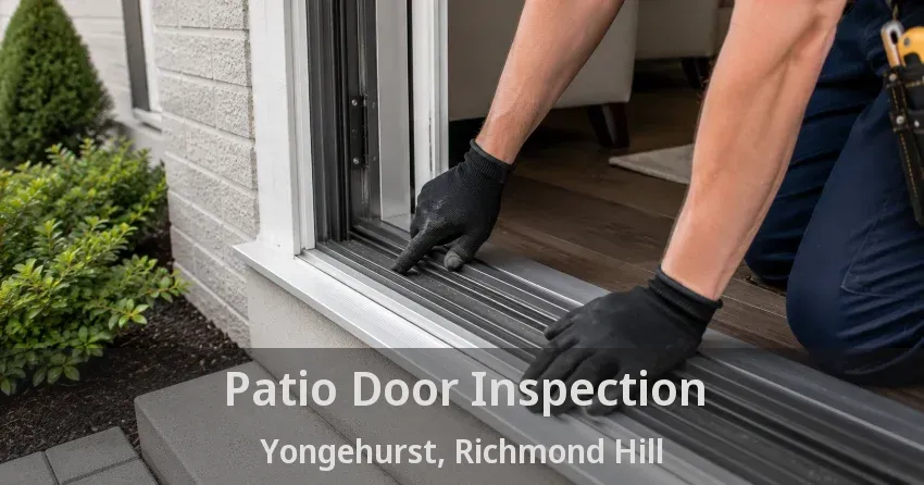 Patio Door Inspection Yongehurst, Richmond Hill - ON