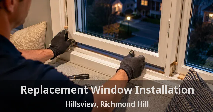 Replacement Window Installation Hillsview, Richmond Hill - ON