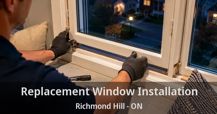 Replacement Window Installation Richmond Hill - ON