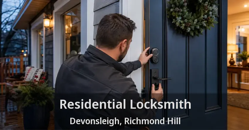 Residential Locksmith Devonsleigh, Richmond Hill - ON