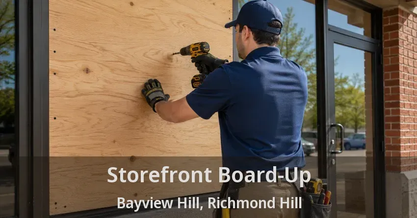 Storefront Board-Up Bayview Hill, Richmond Hill - ON