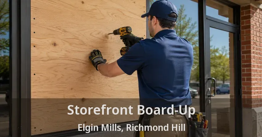 Storefront Board-Up Elgin Mills, Richmond Hill - ON