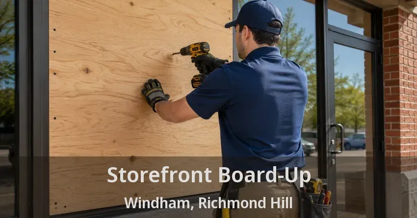 Storefront Board-Up Windham, Richmond Hill - ON