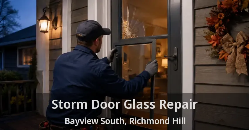 Storm Door Glass Repair Bayview South, Richmond Hill - ON