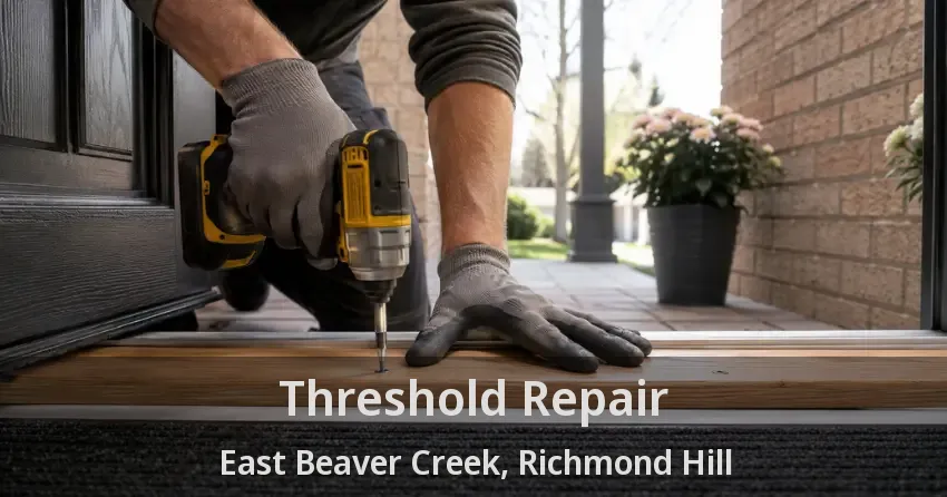 Threshold Repair East Beaver Creek, Richmond Hill - ON