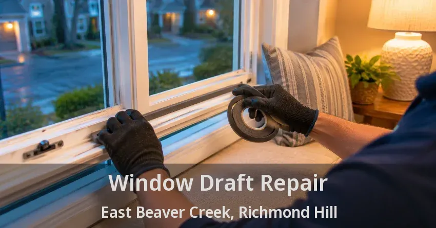 Window Draft Repair East Beaver Creek, Richmond Hill - ON