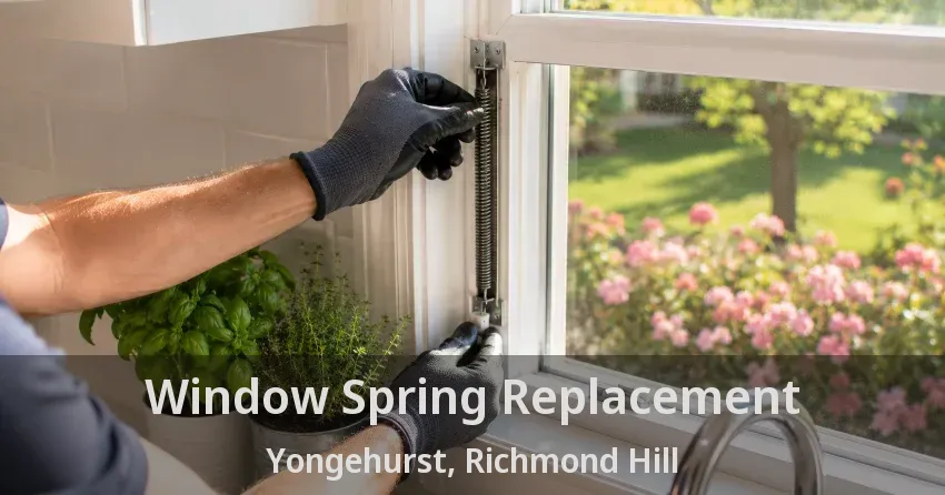 Window Spring Replacement Yongehurst, Richmond Hill - ON