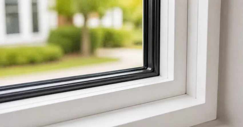 technician repairing window and door hardware in Headford, Richmond Hill home