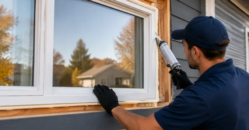 technician installing a new vinyl window in Yongehurst, Richmond Hill