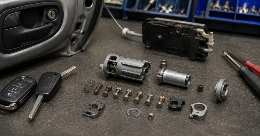 technician testing a car key fob during Car Lock Repair Devonsleigh, Richmond Hill
