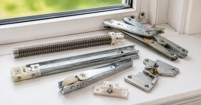 technician adjusting window sash alignment in Westbrook, Richmond Hill home