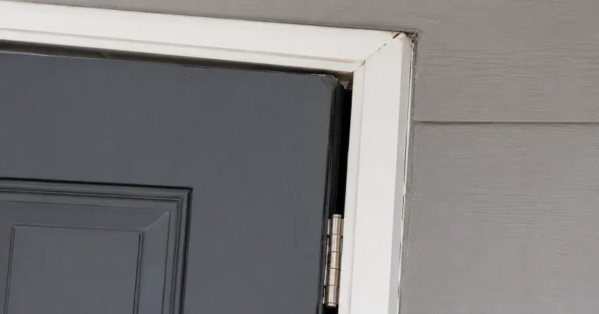 technician tightening a loose door hinge in Devonsleigh, Richmond Hill
