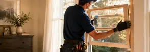 Wood Window Installation Observatory, Richmond Hill